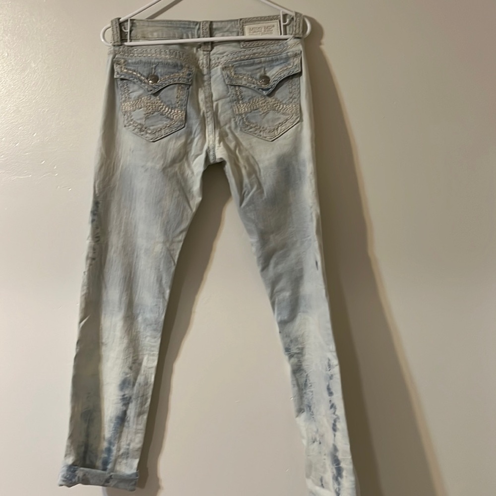 Miss me Irene skinny low rise jeans, size 30